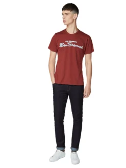 Baird Archive Flock Logo T-Shirt - Chestnut 10 Baird Archive Flock Logo T-Shirt - Chestnut