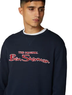 Baird Crewneck Logo Sweatshirt - Navy Loungewear