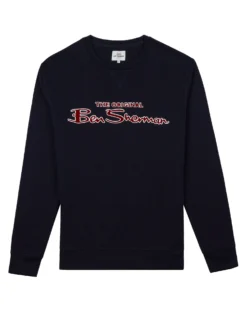 Baird Crewneck Logo Sweatshirt - Navy Loungewear