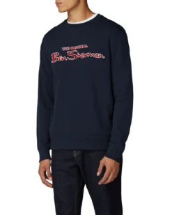 Baird Crewneck Logo Sweatshirt - Navy Loungewear
