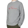Baird Crewneck Logo Sweatshirt - Aluminum Loungewear