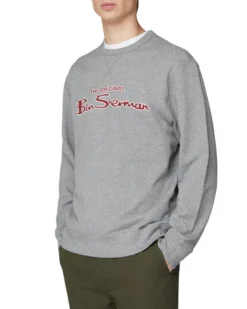 Baird Crewneck Logo Sweatshirt - Aluminum Loungewear