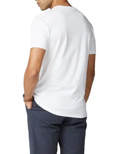 Baird Union Jack Influence Chevron Block Tee - White