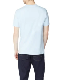 Baird Chest Stripe Logo Print Tee - Sky