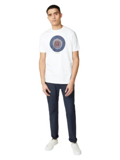 Baird Target Sketch Tee - White