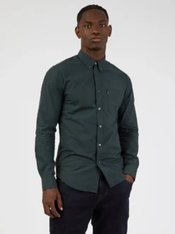 Baird Long-Sleeve Shirts Long-Sleeve Signature Gingham Shirt - Dark Green