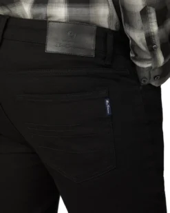 Baird Slim Taper Black Jeans - Black Denim