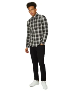 Baird Slim Taper Black Jeans - Black Denim