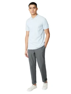 Baird Organic Cotton Signature Polo Shirt - Sky