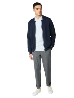 Baird Organic Cotton Signature Polo Shirt - Sky