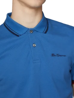 Baird Organic Cotton Signature Polo Shirt - Blue