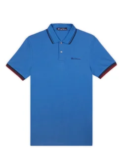Baird Organic Cotton Signature Polo Shirt - Blue