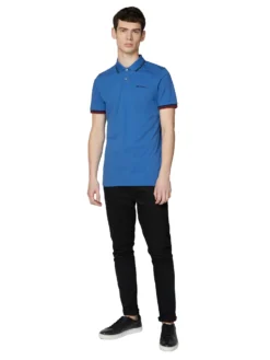 Baird Organic Cotton Signature Polo Shirt - Blue