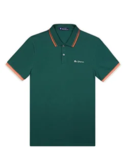 Baird Organic Cotton Signature Polo Shirt - Trekking Green Signature Polos
