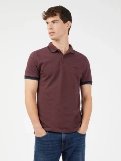 Baird Organic Cotton Signature Polo - Bordeaux