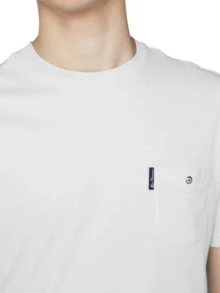 Baird Organic Cotton Signature Pocket Tee - White Loungewear