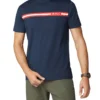 Baird Loungewear Printed Chest Stripe Tee - Dark Navy
