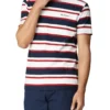 Baird Reverse Loopback Stripe Tee - Dark Navy Loungewear