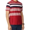 Baird Loungewear Reverse Knit Stripe Tee - Red