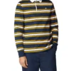 Jaytex Striped Rugby Polo Shirt - Dark Navy Loungewear