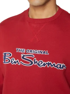 Baird Signature Logo Sweatshirt - Red Loungewear