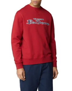 Baird Signature Logo Sweatshirt - Red Loungewear