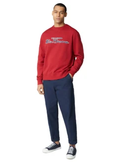 Baird Signature Logo Sweatshirt - Red Loungewear