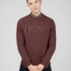 Baird Signature Logo Sweatshirt - Bordeaux Loungewear 1 Baird Signature Logo Sweatshirt - Bordeaux Loungewear