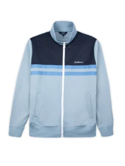 Baird Color Block Tricot Jacket - Dusky Blue Casual Jackets