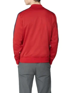 Jaytex Mod Tape Tricot Quarter-Zip Pullover - Red