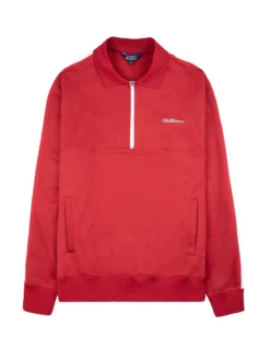 Jaytex Mod Tape Tricot Quarter-Zip Pullover - Red