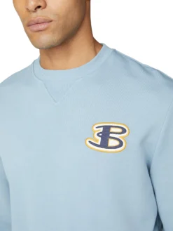 Baird Loungewear Cornelli Logo Sweatshirt - Dusky Blue