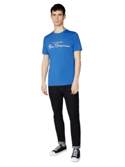 Baird Signature Logo Tee - Blue