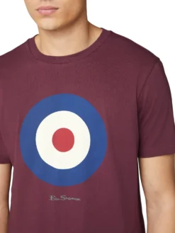 Baird Loungewear Signature Target Tee - Wine