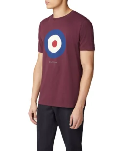 Baird Loungewear Signature Target Tee - Wine