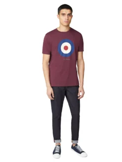 Baird Loungewear Signature Target Tee - Wine
