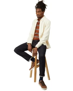 Baird Casual Jackets Raw Cotton Chore Jacket - Ivory