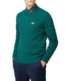 Baird B By Ben Sherman Crewneck Sweater - Forest