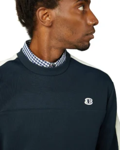 Baird B By Ben Sherman Shop B By Ben Sherman Tricot/Loopback Mix Sweatshirt - Midnight