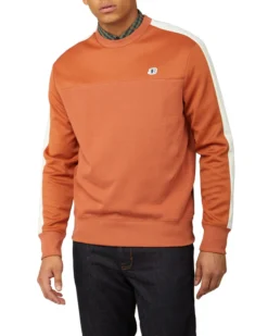 Baird Loungewear B By Ben Sherman Tricot/Loopback Mix Sweatshirt - Sienna