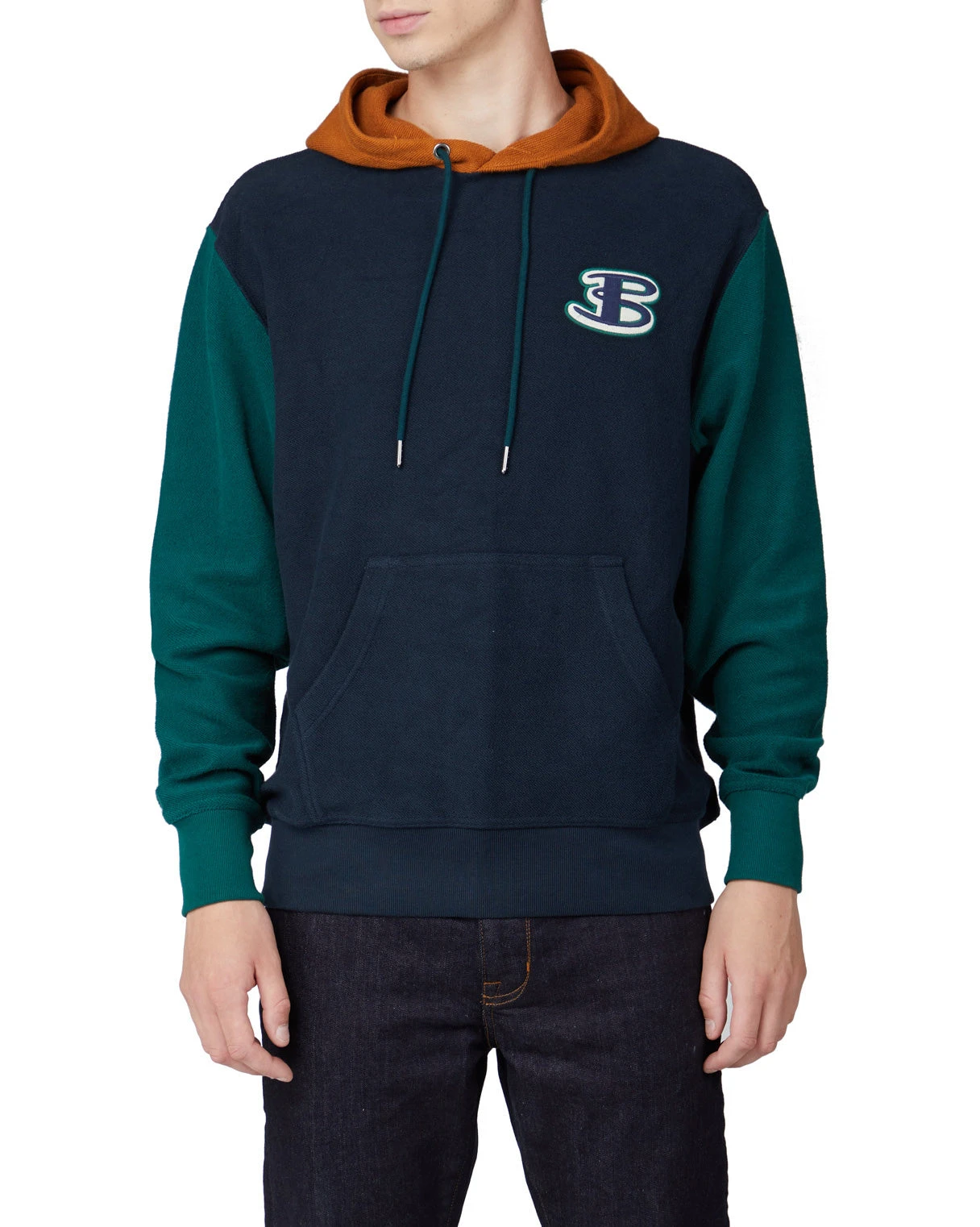 Baird B By Ben Sherman Reverse Loopback Hoodie - Midnight 3 Baird B By Ben Sherman Reverse Loopback Hoodie - Midnight