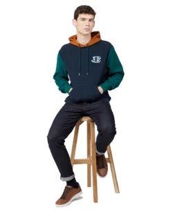 Baird B By Ben Sherman Reverse Loopback Hoodie - Midnight 9 Baird B By Ben Sherman Reverse Loopback Hoodie - Midnight