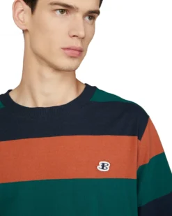 Baird B By Ben Sherman Color Block Logo Tee - Midnight Loungewear