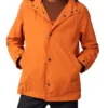 Baird Hooded Coach Jacket - Burnt Orange