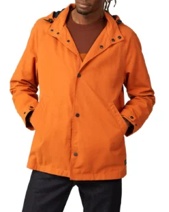 Baird Hooded Coach Jacket - Burnt Orange