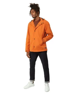 Baird Hooded Coach Jacket - Burnt Orange