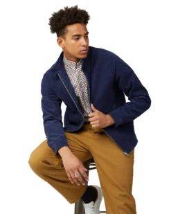 Baird Cord Harrington Jacket - Ink Harrington Jackets