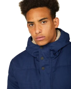 Baird B By Ben Sherman Quilted Mountaineering Jacket - Twilight Denim