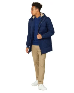 Baird B By Ben Sherman Quilted Mountaineering Jacket - Twilight Denim