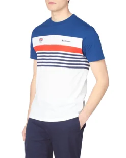 Baird Team GB Men's Chest-Stripe Tee - Marine Loungewear